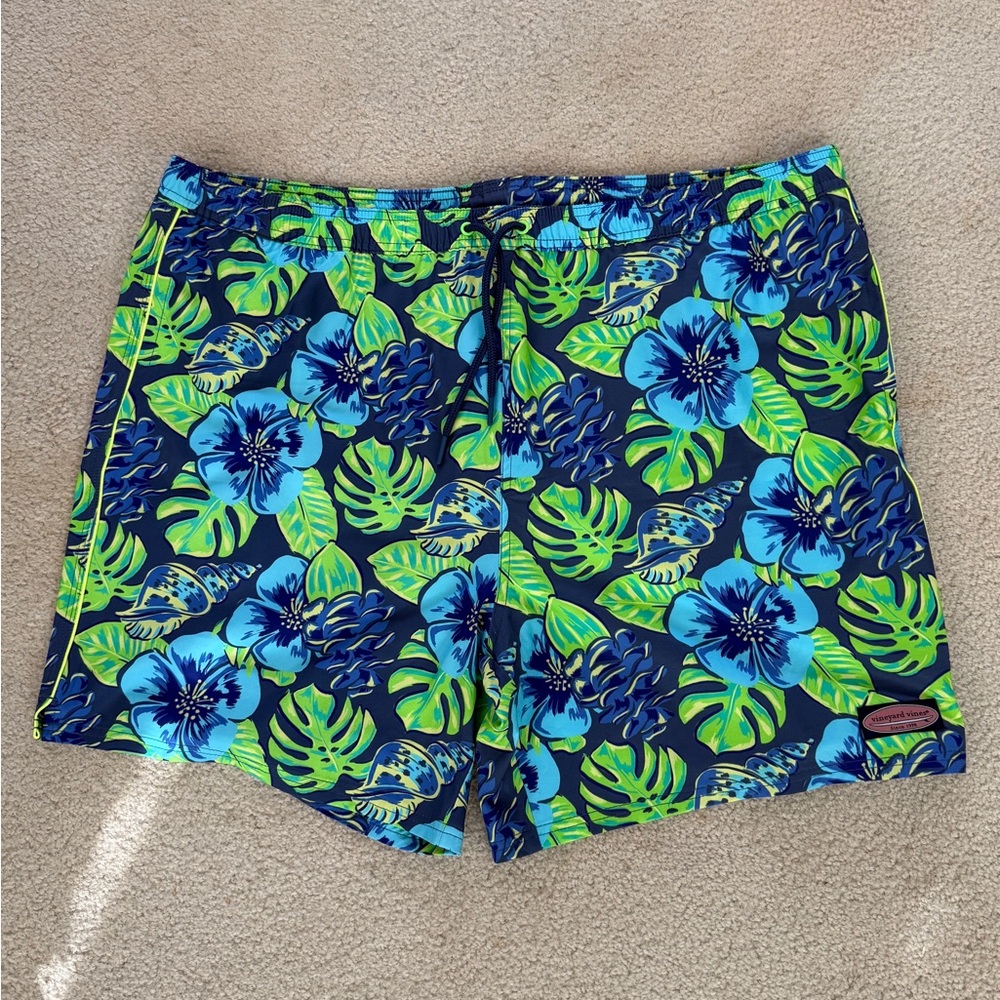 Vineyard Vines Men’s Size XXL Chappy Swim Shorts Color Moonshine NWT
